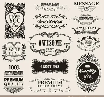 花纹边框矢量图片