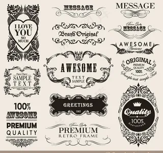 花纹边框矢量图片