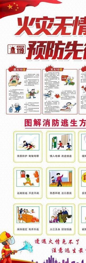 火灾预防易拉宝图片