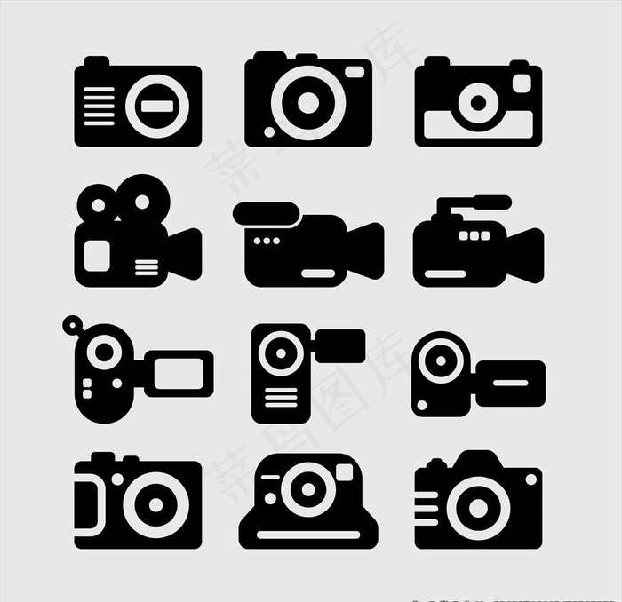 照相机矢量素材图片