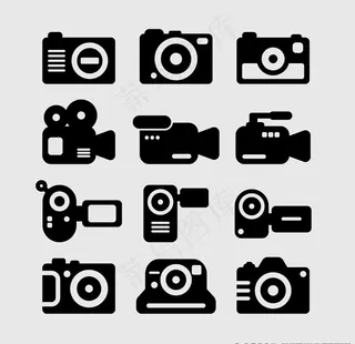 照相机矢量素材图片