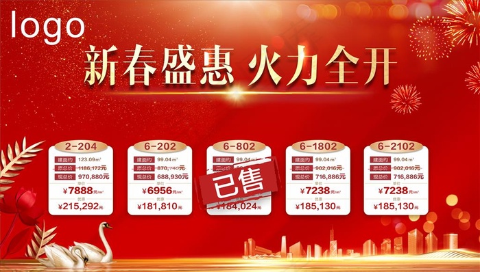 一口价 特价房 LED 表格图片cdr矢量模版下载