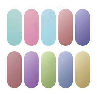 马卡龙渐变色配色色卡图片