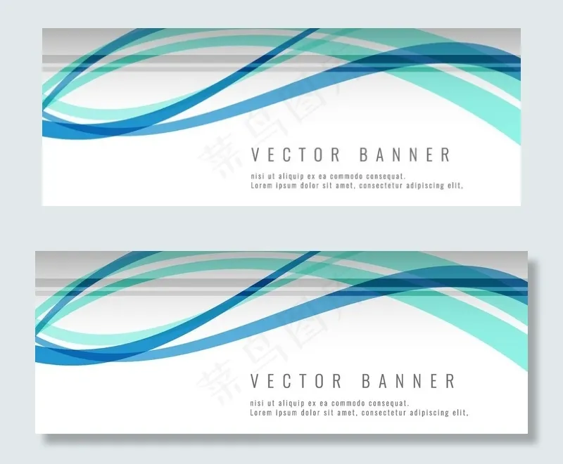 线条banner图片ai矢量模版下载