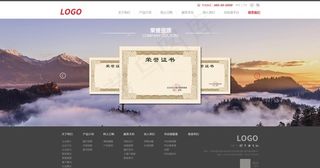 web网页荣誉资质界面设计图片