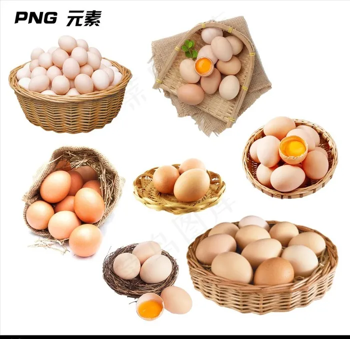 鸡蛋免扣素材图片psd模版下载