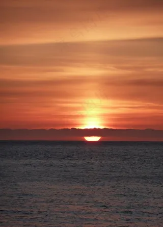 海面上的日出图片