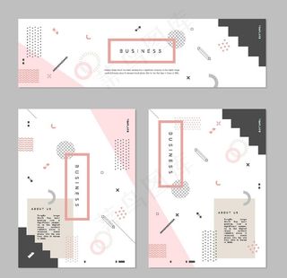 时尚几何图形花纹底纹简约版式图片