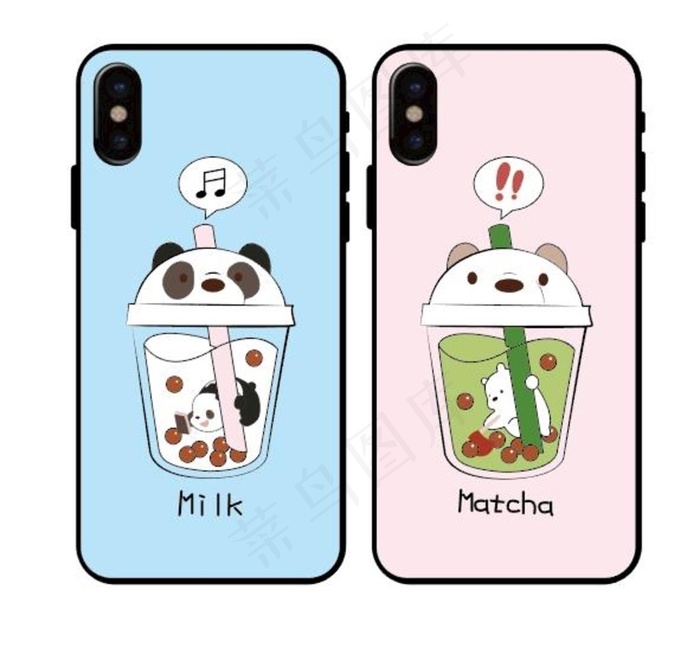 奶茶图片ai矢量模版下载