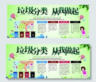 垃圾分类展板图片