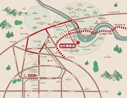 房地产区位图图片