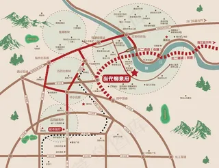 房地产区位图图片