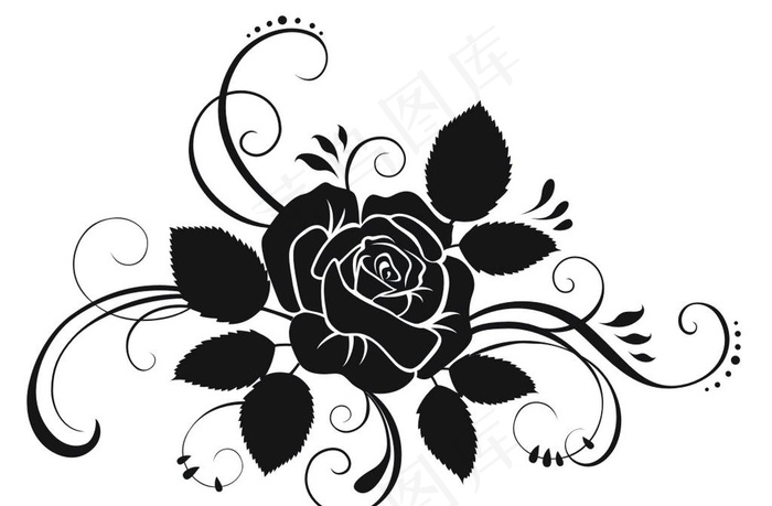 玫瑰花图案图片