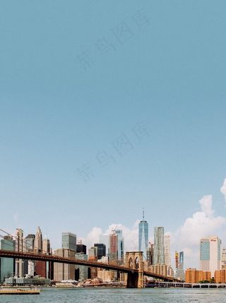 城市建筑大楼商务大桥背景素材图片