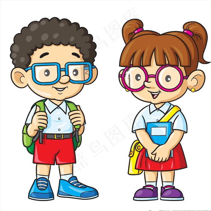 卡通小孩图片
