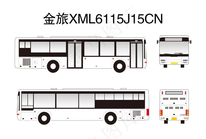 金旅XML6115J15CN图片