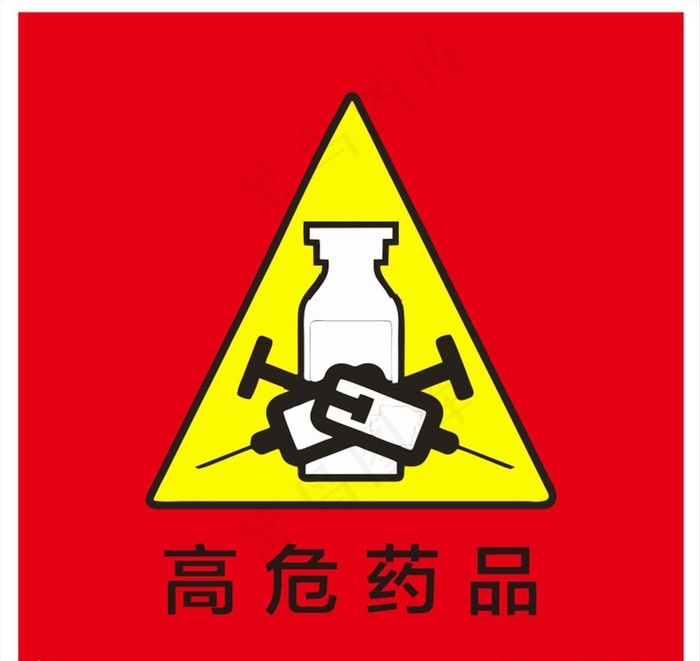 高危药品图片cdr矢量模版下载