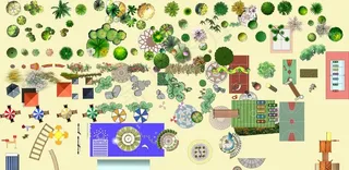 景观平面综合素材图片