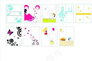 移动门花纹图片