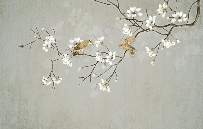 中式花鸟图片
