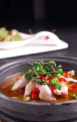 热石锅美蛙图片