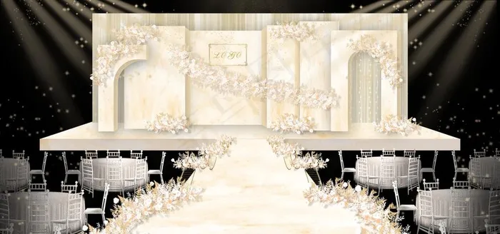 香槟色婚礼图片(3542X1770(DPI:149))psd模版下载