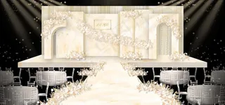 香槟色婚礼图片