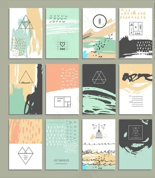 小清新水墨抽像背景图片