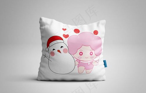 抱枕展示样机 抱枕样机 方形抱图片