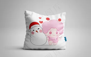 抱枕展示样机 抱枕样机 方形抱图片
