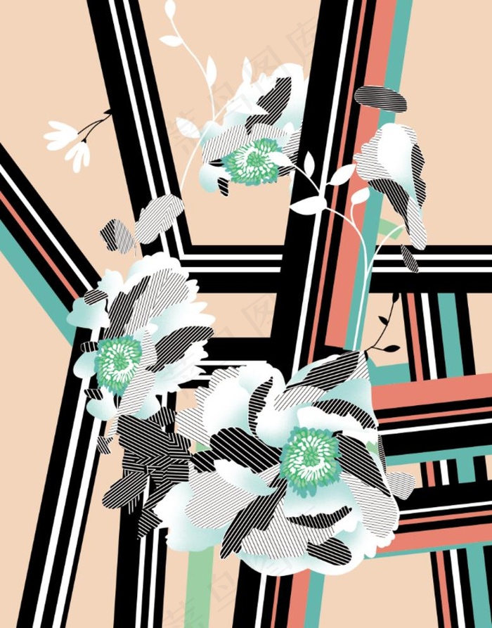 矢量手绘花图片