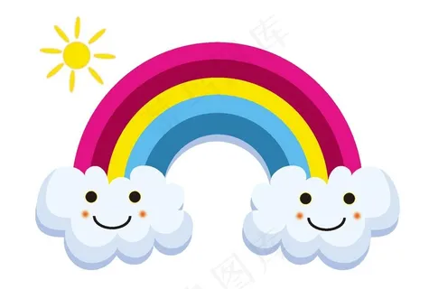 彩虹云图片