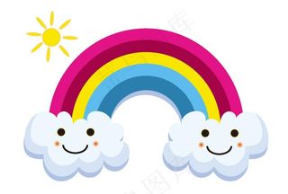 彩虹云图片