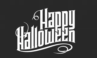 万圣节英文字母标题字体图片