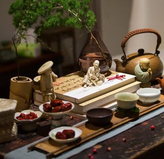 新中式餐厅图片