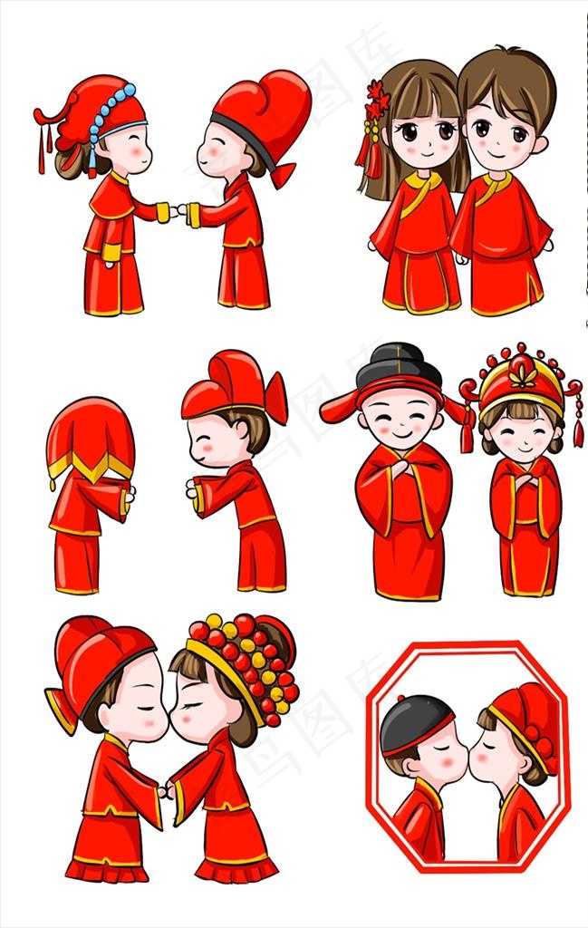 结婚素材图片psd模版下载