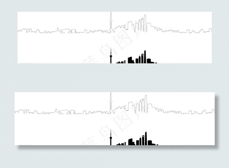 上海城市天际线图片