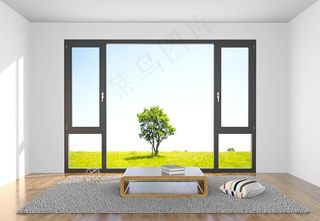 封阳台平开窗图片