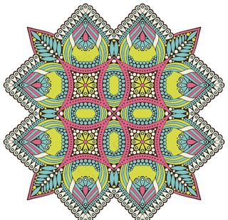 曼陀罗花纹图片