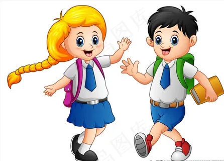 卡通学生图片