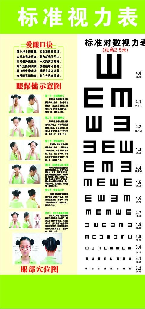 标准视力表图片