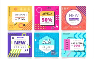 时尚年轻几何抽象活动背景底纹图片