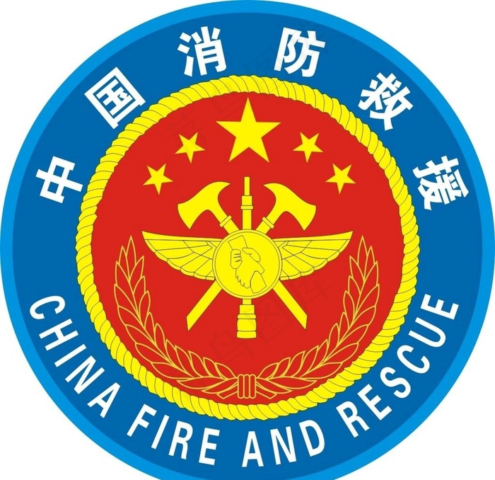 中国消防救援图片cdr矢量模版下载