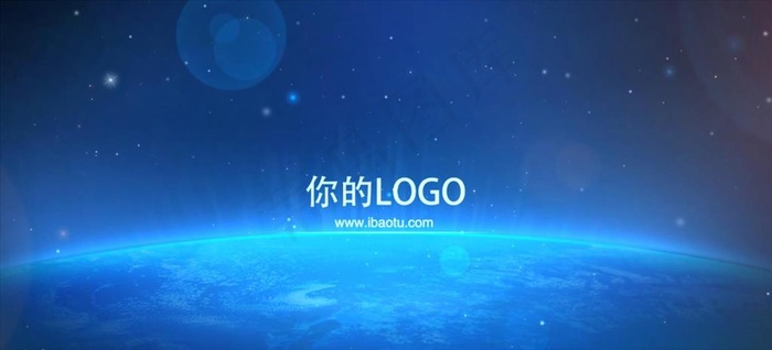 Pr蓝色星空科技logo模板