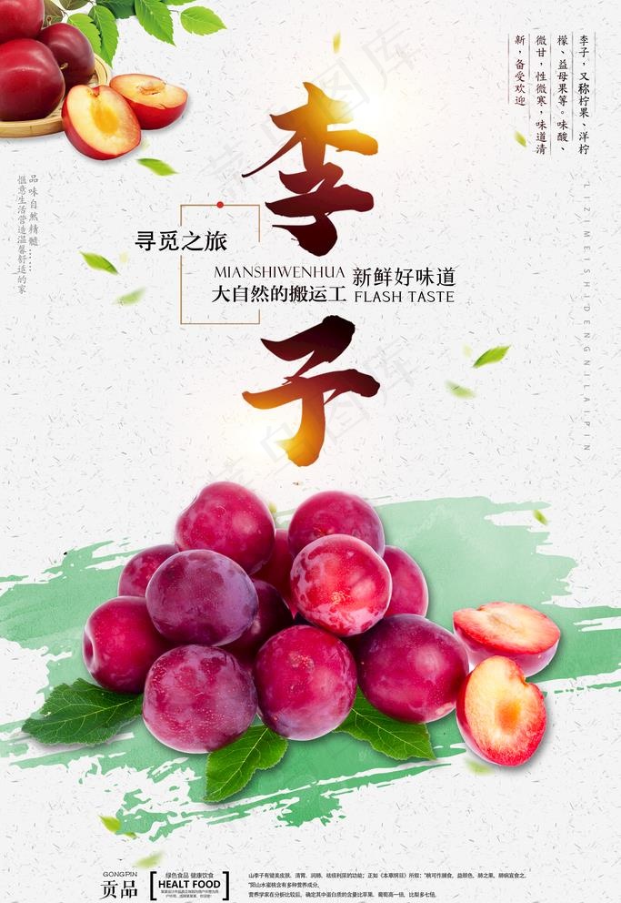 李子图片(3543X5315(DPI:300))psd模版下载