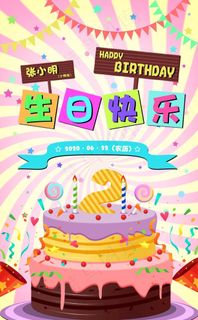 生日 生日快乐 生日海报图片