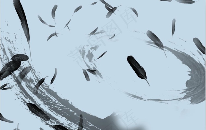 羽毛 泼墨 乌鸦 写意 万花图片