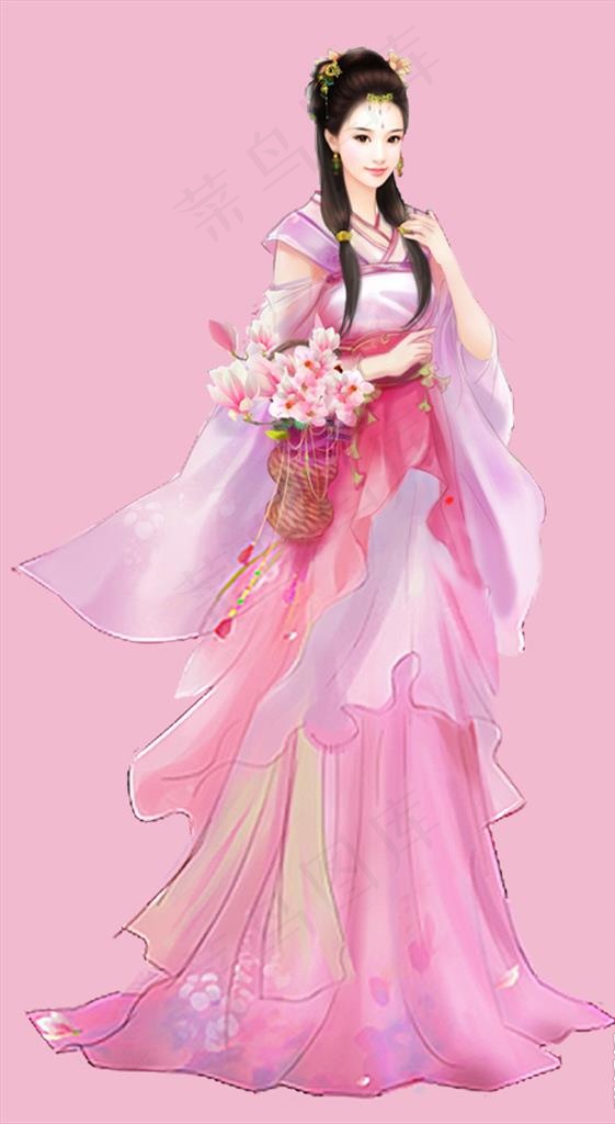 古装手绘美女图片