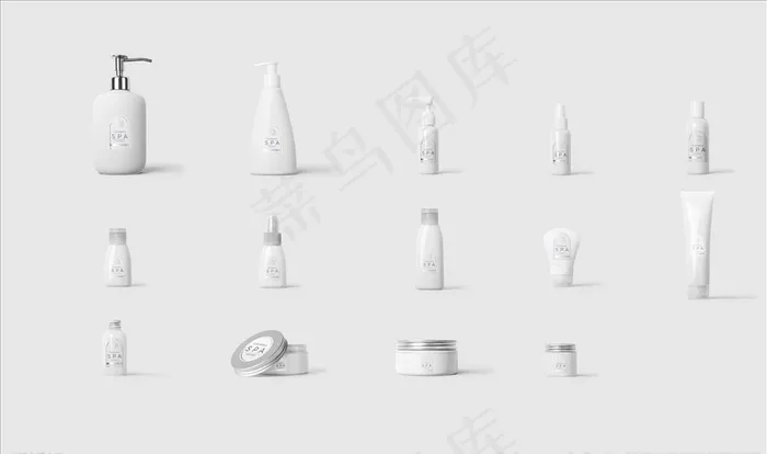 空白化妆瓶子样机素材图片
