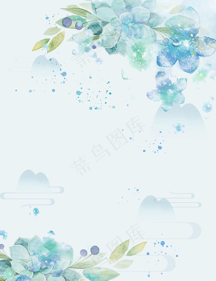 花背景图片psd模版下载